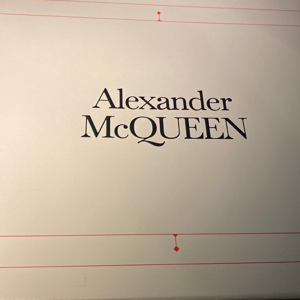 Alexander McQueen white leopard sneakers